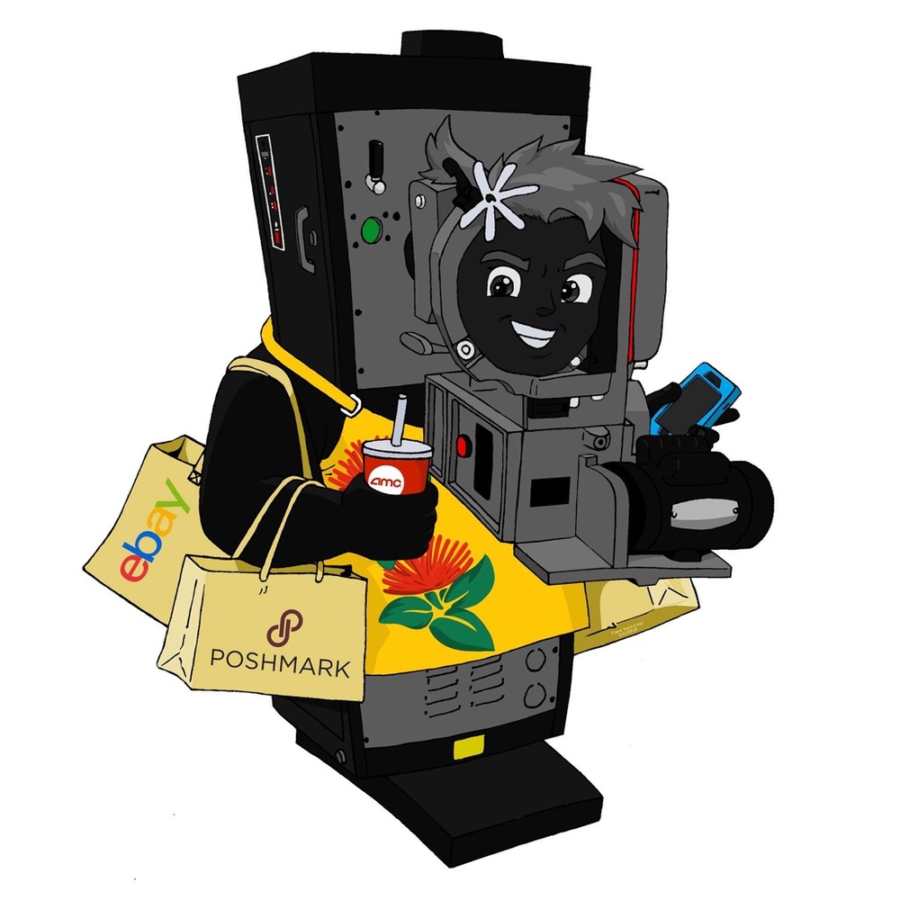 I'm an illustration! So cute ❤️ Tiare'35 projector